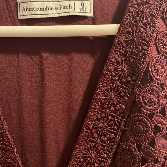 Abercrombie & Fitch Rustic Red Lace Dress - Picture 2 of 4
